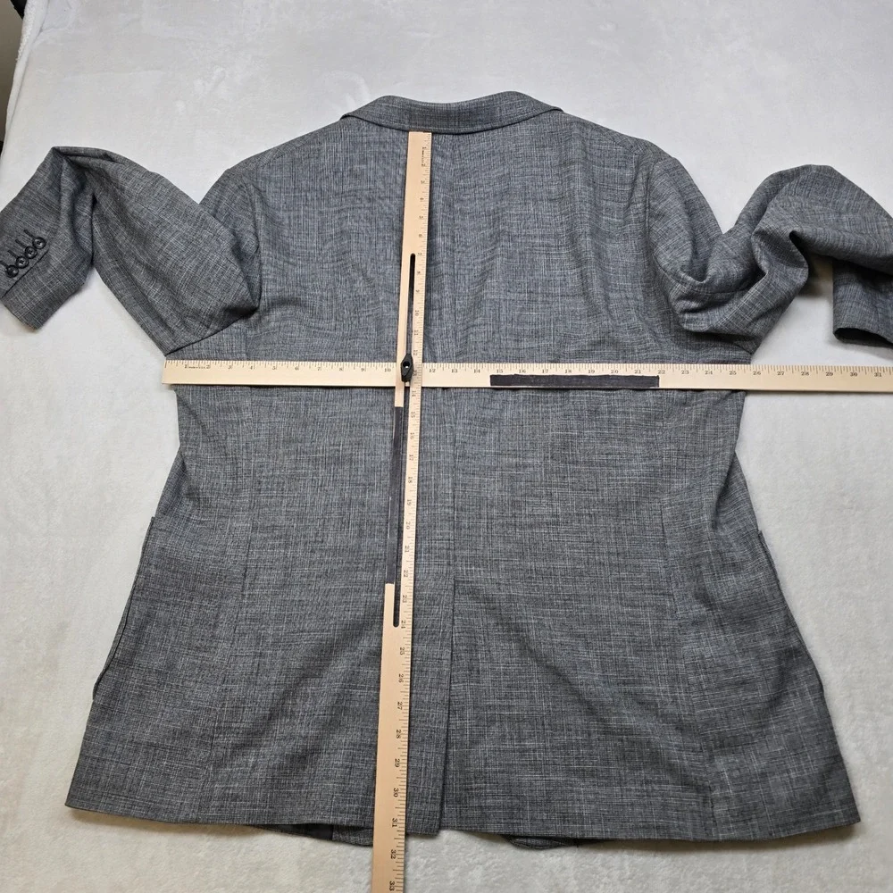 Stafford‎ Blazer Mens 52R 52 Gray Micro Pattern Travel Stretch Sport Coat